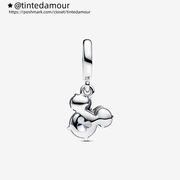 Pandora Disney Minnie Mouse Silhouette Dangle Charm - Picture 2 of 6